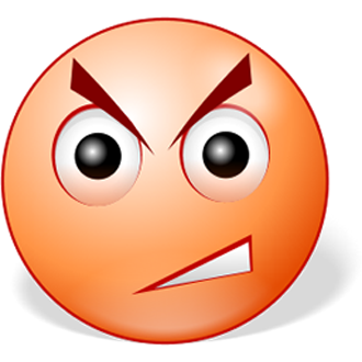 frustration face clipart