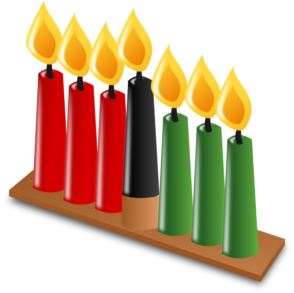 Kwanzaa Candles Clip Art - vector clip art online ...