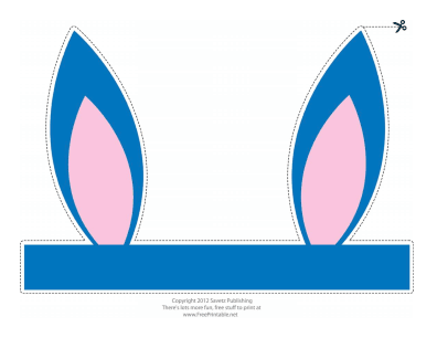 Best Photos of Blue Easter Bunny Ears Template - Printable Easter ...
