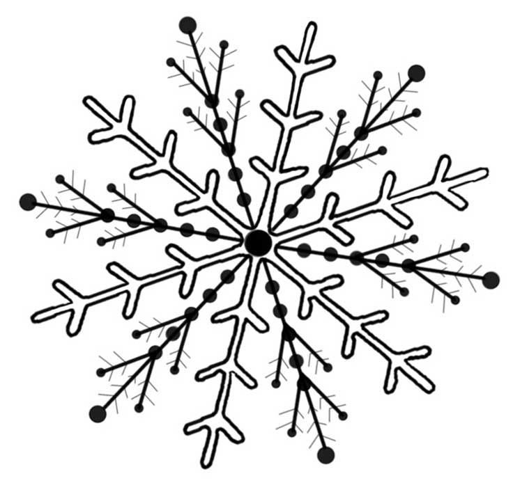 Snowflake Line Art | Free Download Clip Art | Free Clip Art | on ...