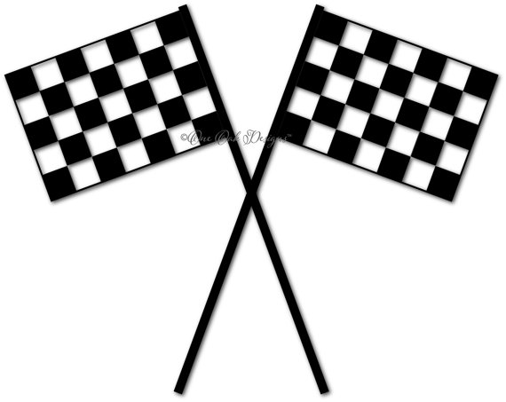 Checkered Flag SVG File PDF DXF eps ai png jpg by OneOakDesigns