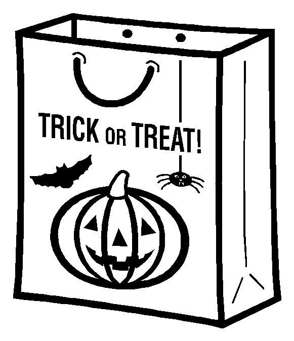 halloween coloring pages: Trick Or Treat Coloring Pages, Halloween ...