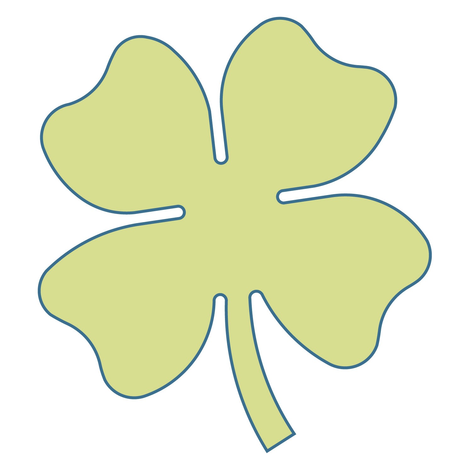 Four Leaf Clover Template Printable