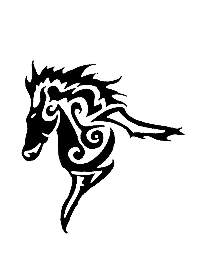 Tribal Horse Drawing