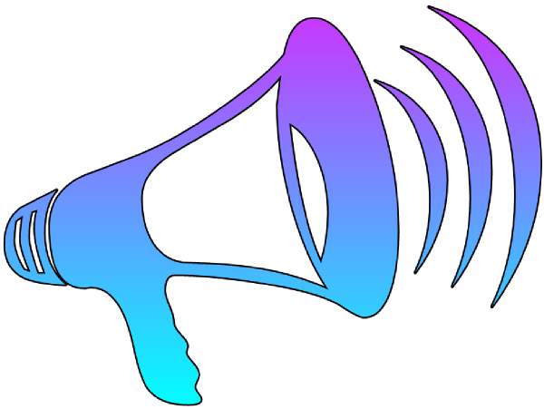 Megaphone Cutout clip art - vector clip art online, royalty free ...