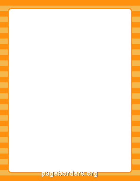 Orange Page Borders