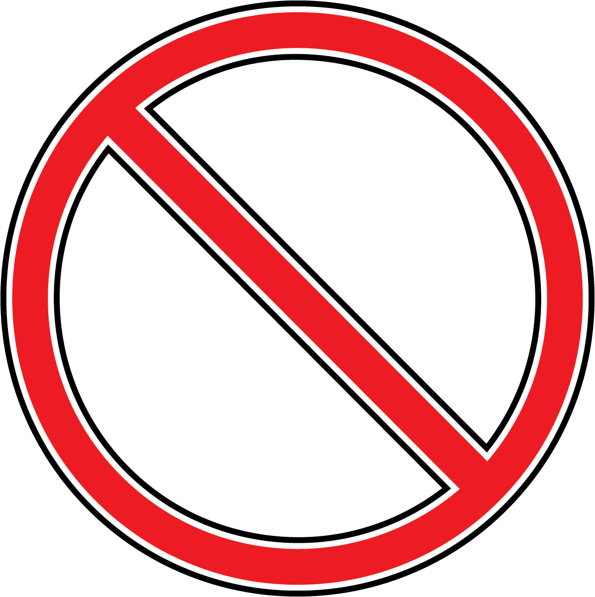 Transparent No Symbol Clipart