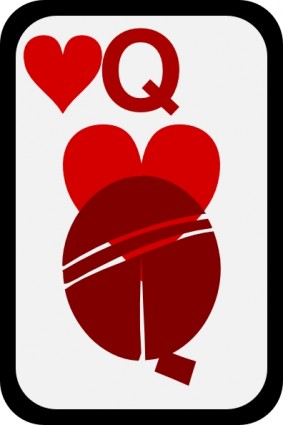 Queen Of Hearts Card Template - ClipArt Best