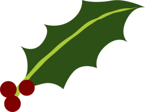 Holly leaf clip art