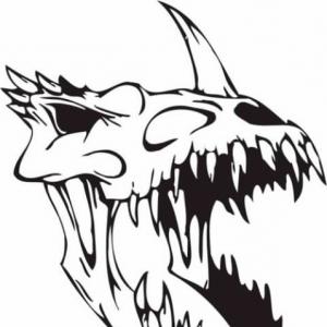 Hd Bison Skull Drawing Vector Clipart Design | Vectory