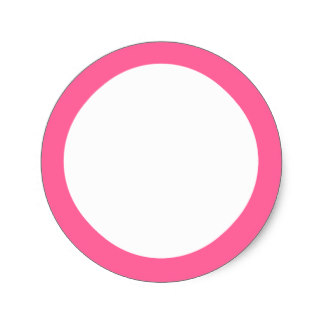 Pink Border Stickers | Zazzle