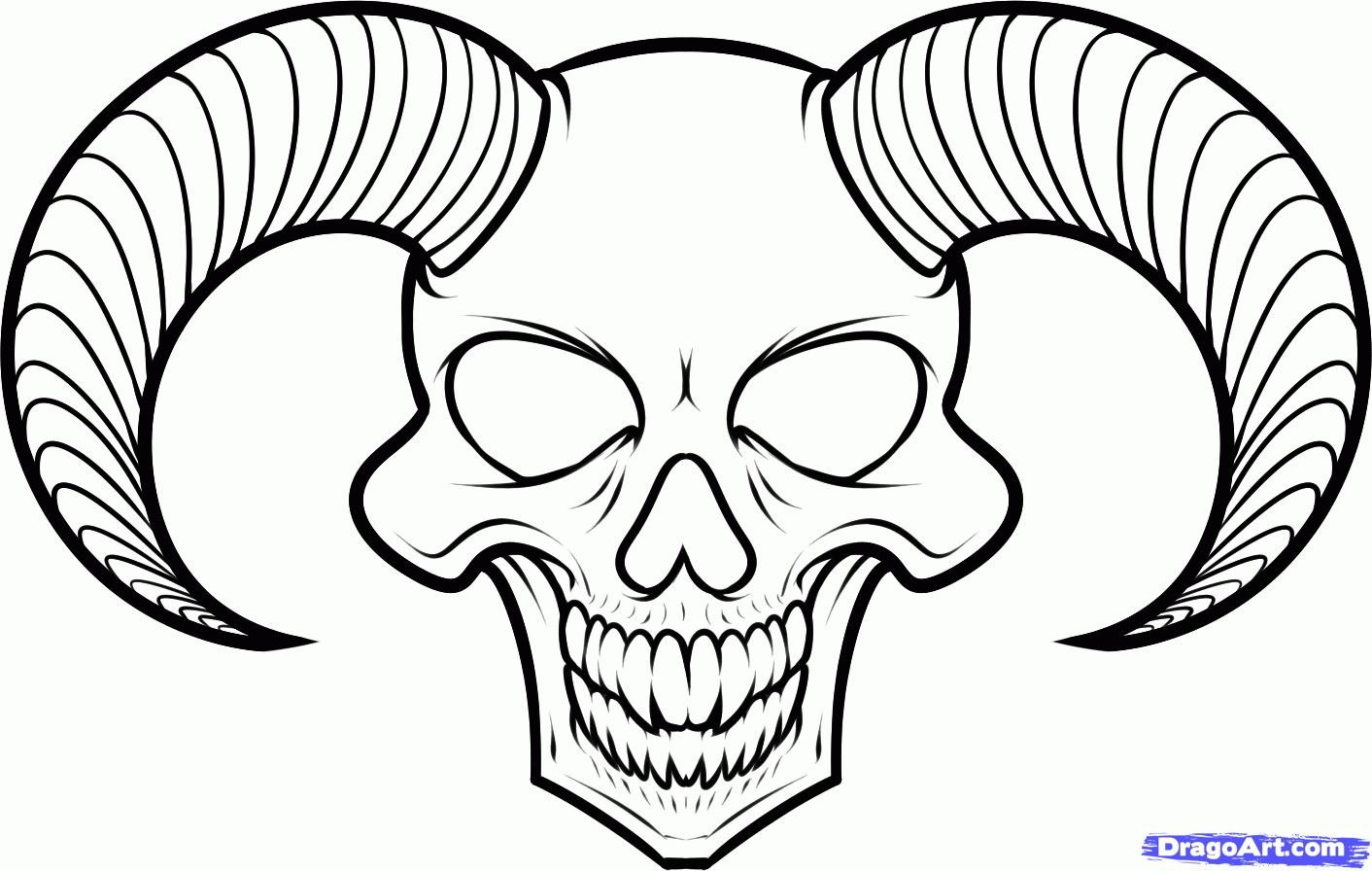 cool easy drawings of skulls 3 Decoration ClipArt Best ClipArt Best