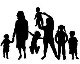 Family clipart silhouette