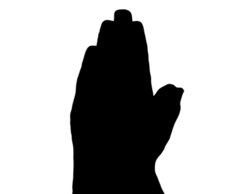 Best Photos of Praying Hands Silhouettes Template - Praying Hands ...