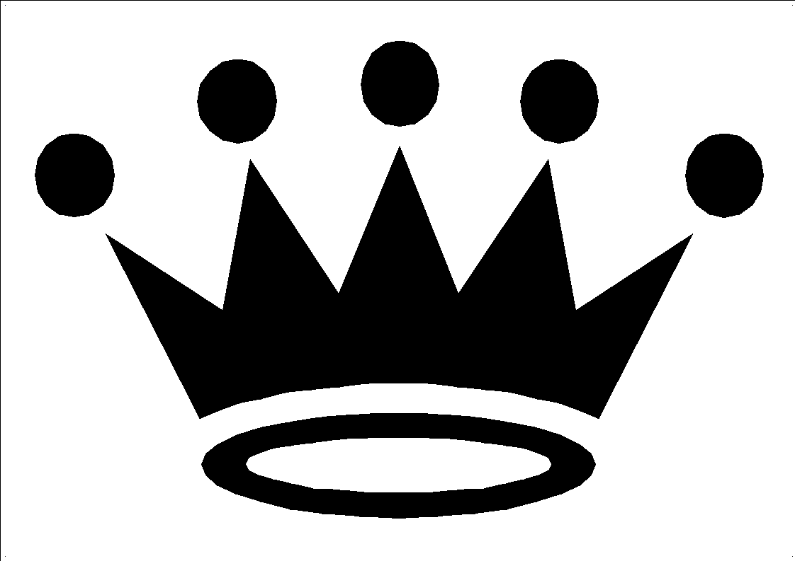 Queen crown clipart black and white