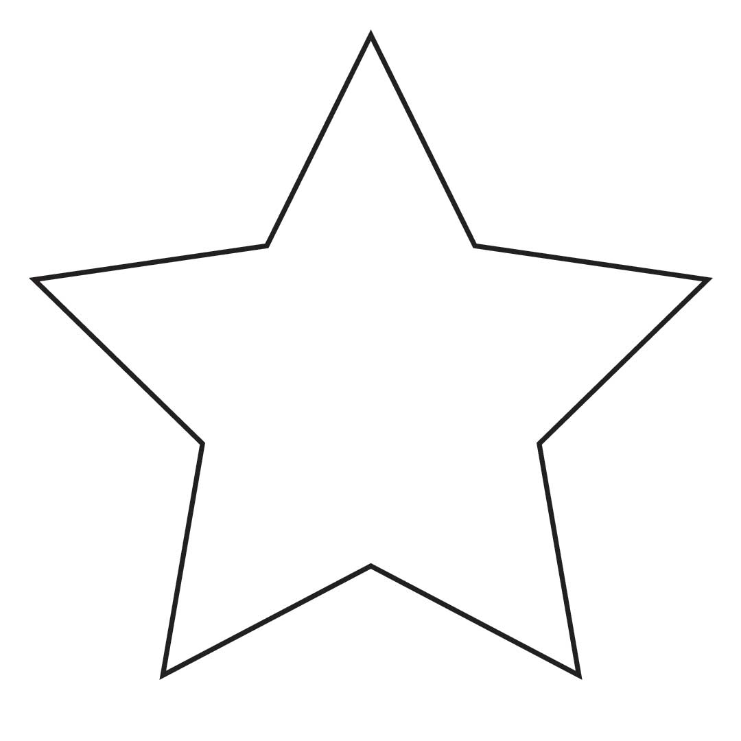 Large Star Template Printable #370