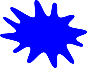 Blue Paint Splat Clip Art - vector clip art online ...