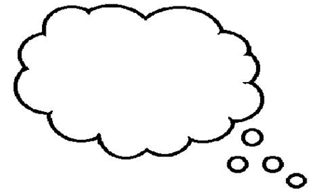 Cloud Thought Bubble Clipart - Free to use Clip Art Resource