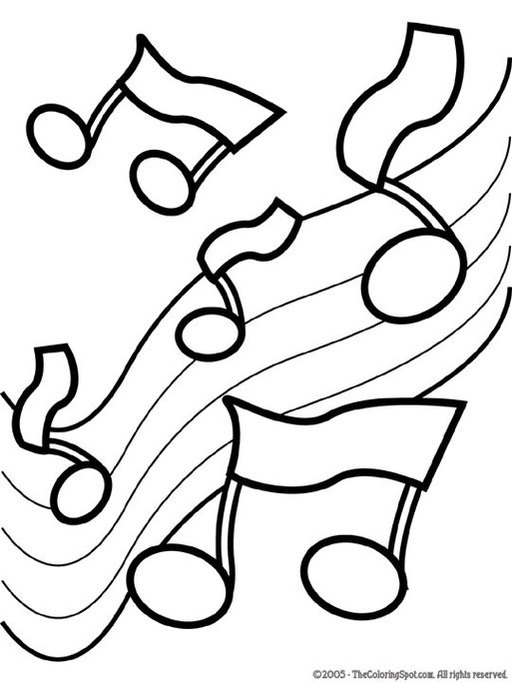 Music Notes Outline Clipart - Free to use Clip Art Resource