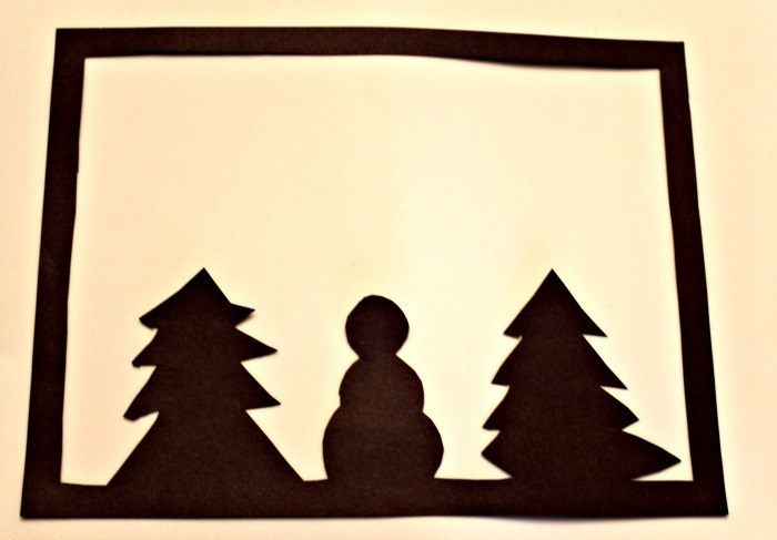 Winter Tree Silhouette Stained Glass Craft - Make This The Day