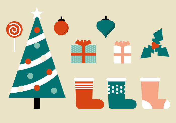 Free Christmas Elements Vector - Download Free Vector Art, Stock ...