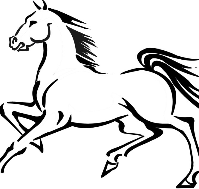 Horse Coloring Book Free - ClipArt Best