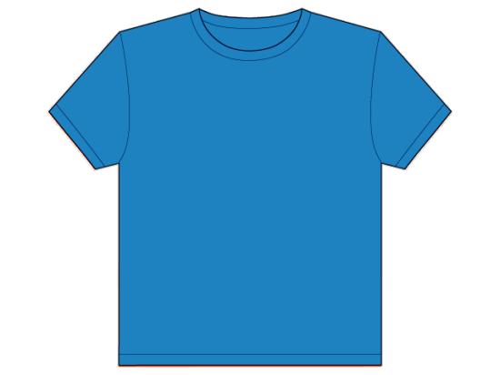 Light Blue T Shirt Template - ClipArt Best