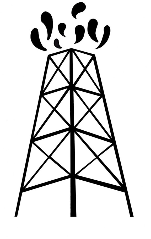 Oil Rig Cartoon Design Clipart - Free to use Clip Art Resource