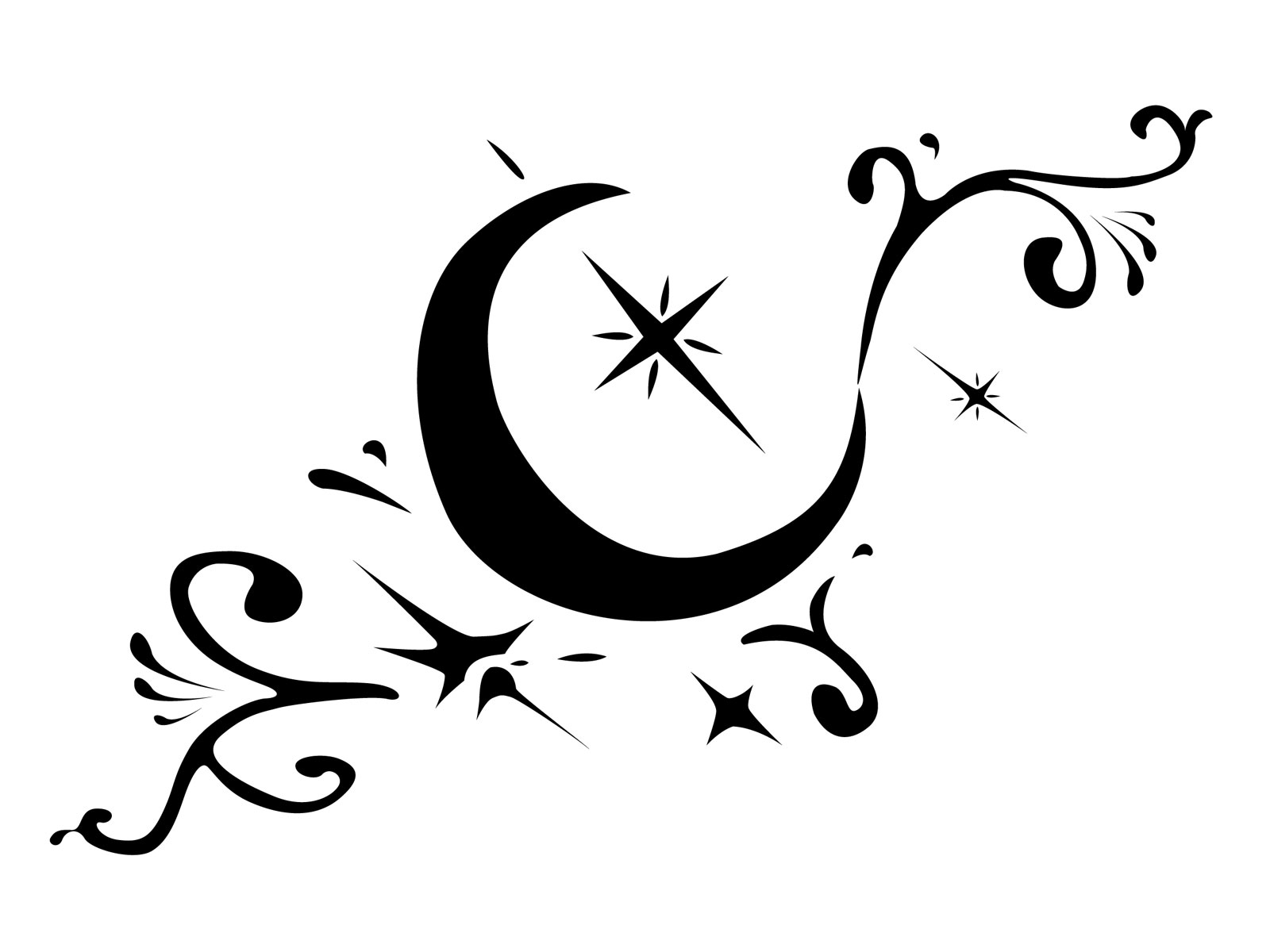 Nice Crescent Moon Tattoo Designs | Fresh 2017 Tattoos Ideas