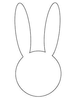 Best Photos of Bunny Head Template - Easter Bunny Head Template ...