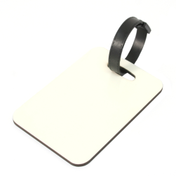 White Blank MDF Wooden Sublimation Luggage Tag | Longforte