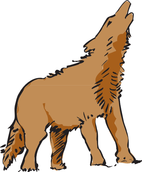 Wolf Clip Art Silhouette - Free Clipart Images