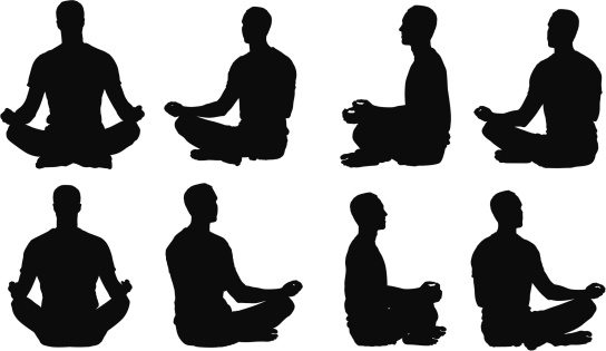 Lotus Position Clip Art, Vector Images & Illustrations