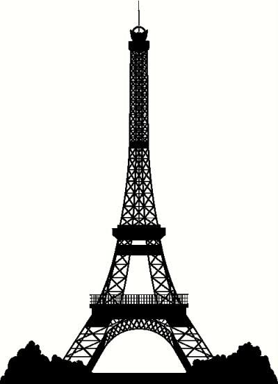 Silhouette Eiffel Tower - ClipArt Best