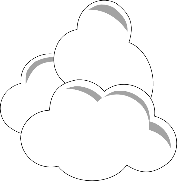 Weather Clouds clip art Free Vector