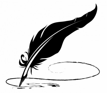 Feather pen clipart