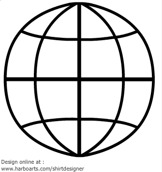 Download : Globe outline - Vector Graphic