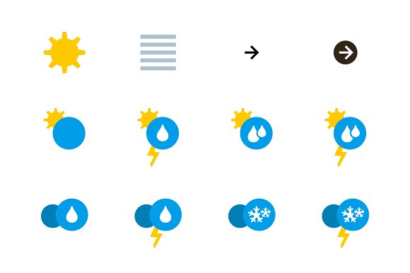 Weather, Solid - Icon Pack ~ Icons on Creative Market