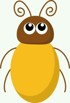 Yellow bug clipart