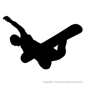 SNOWBOARDING WALL SILHOUETTES (Snowboarding Vinyl Wall Decals ...