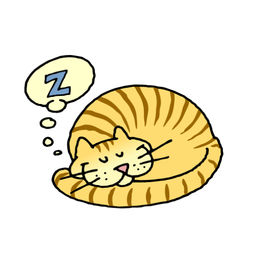 Free Clipart | Free clip art – Sleeping cat 026 | Cats | Pinterest