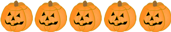 Pumpkin Jack O Lantern Clip Art Borders, Halloween Border Graphics