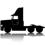 Simi truck silhouette clipart