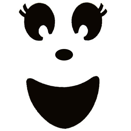 Cute Ghost Face Clipart