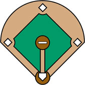 Baseball diamond clipart images