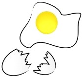 fried eggs clipart black and white - all the Gallery you need!