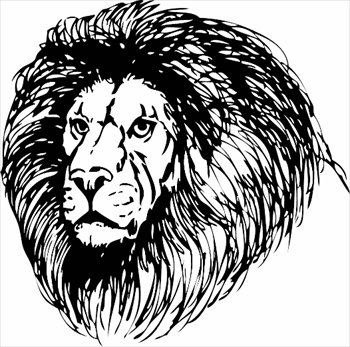 Lion Head Art