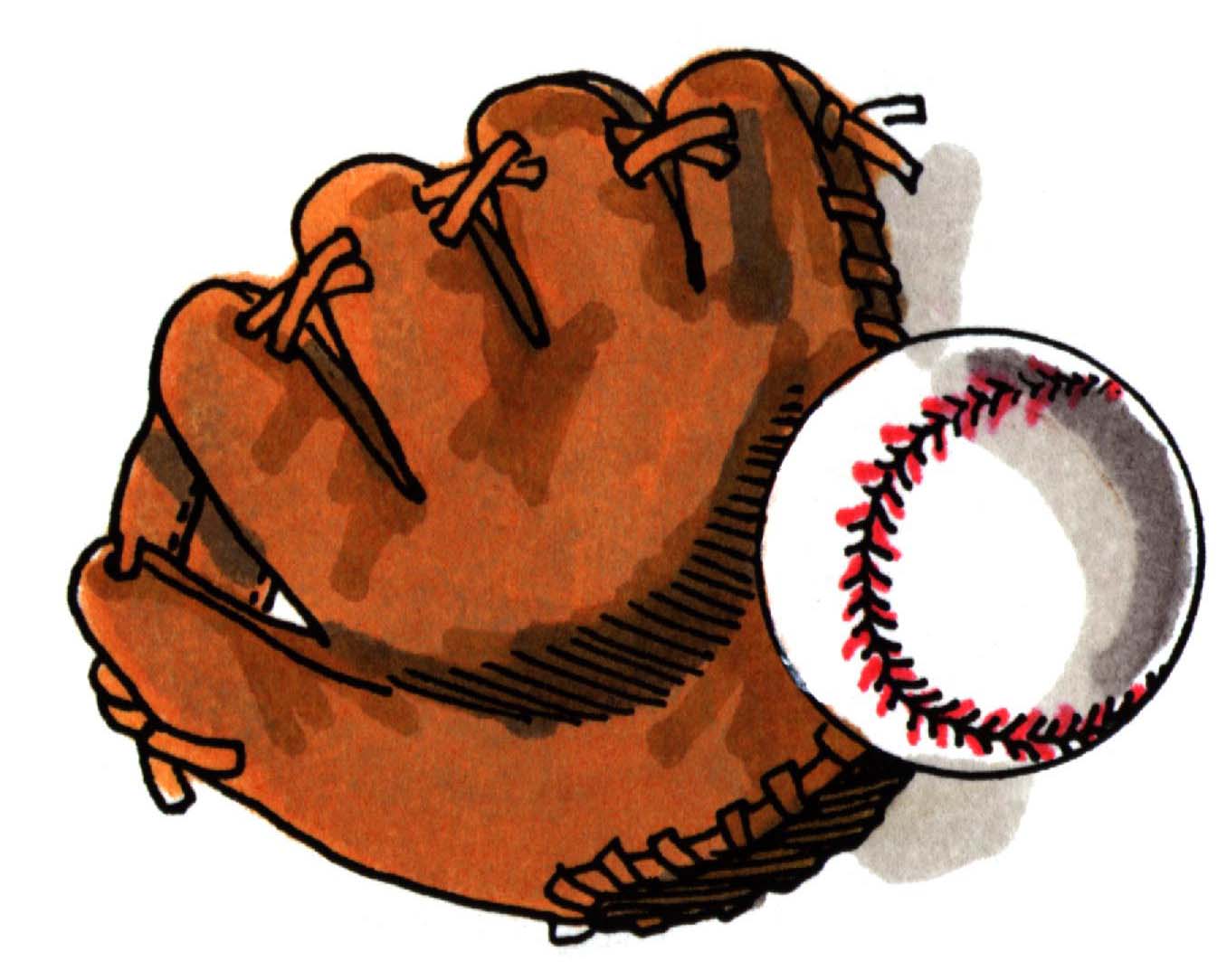 Baseball Mitt And Ball