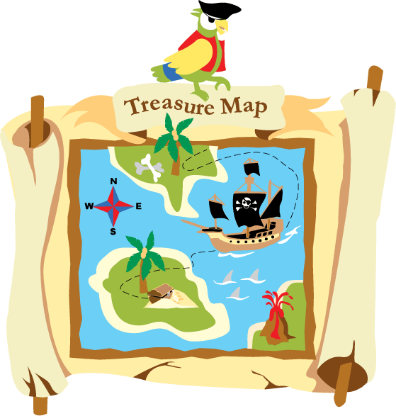 Pirate treasure map printable DUŠAN ?ECH
