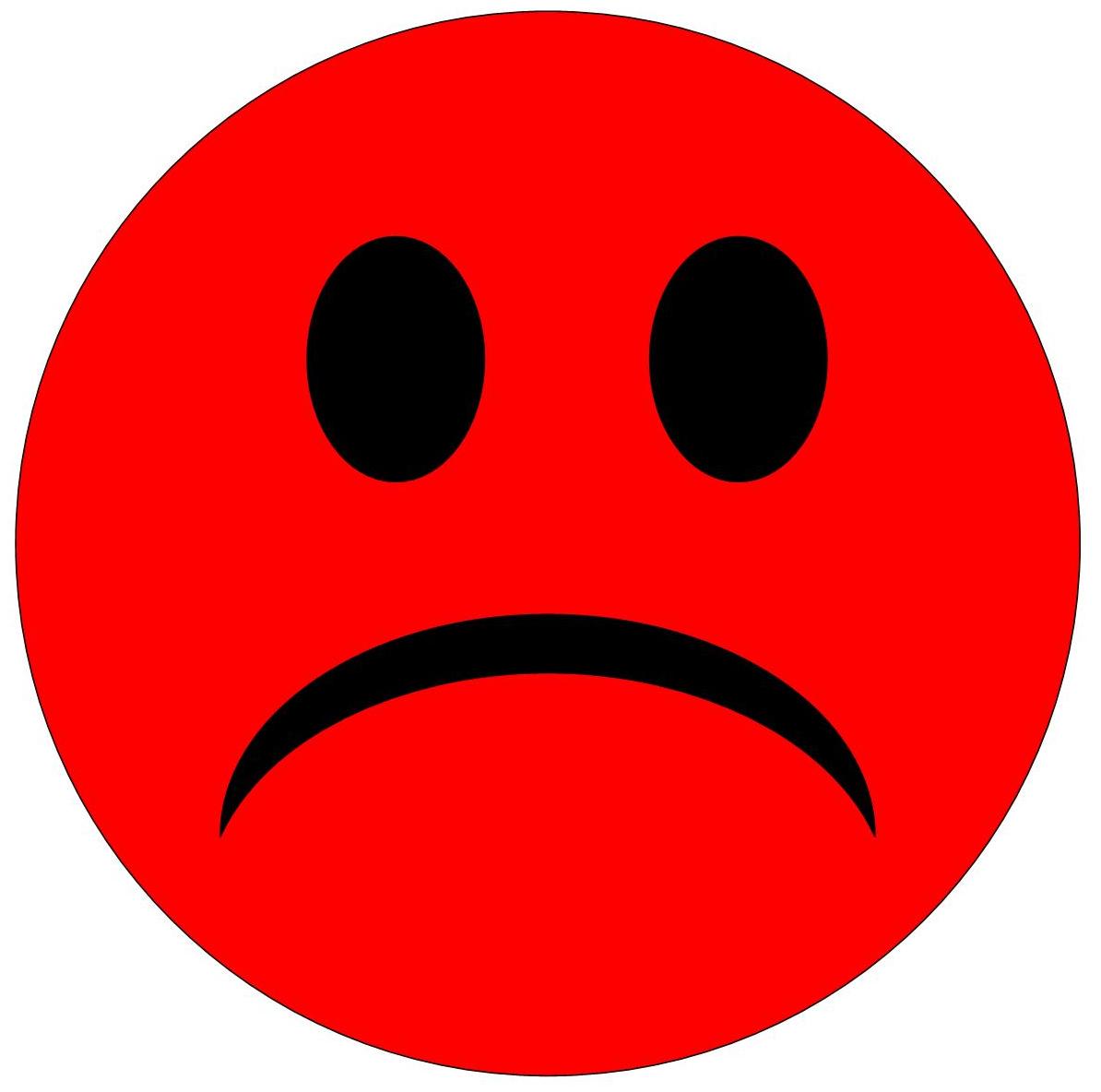 Red Sad Face Clipart Best